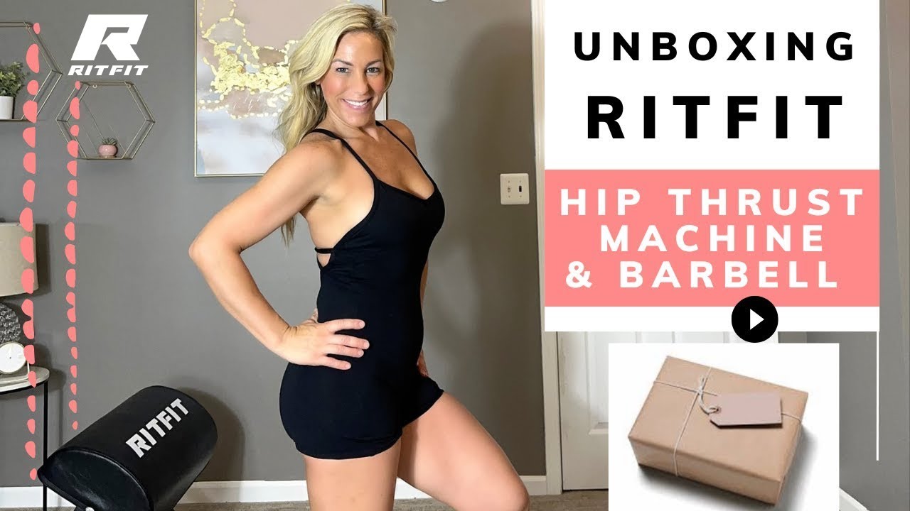 RITFIT HIP THRUST MACHINE & OLYMPIC BARBELL UNBOXING & TRYING OUT| First impressions 📦 ♥️