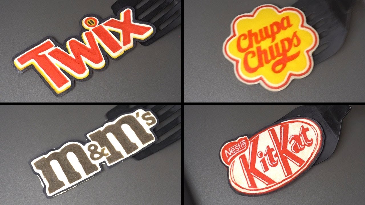 Sweet and Delicate Pancake Art - Twix, Chupa Chups, m&m's, KitKat (a pancake master)