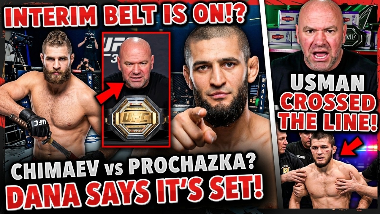 Chimaev vs Prochazka CONFIRMED?! Dana Announces Interim Belt & Usman Crosses the Line?! | MMA News