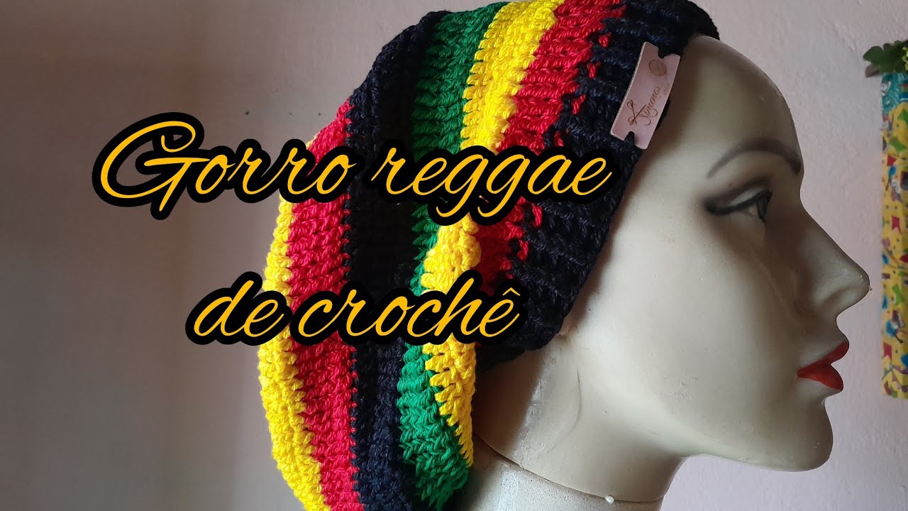 Gorro reggae de creche, super fácil.