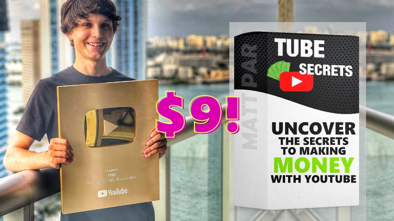 Make Money Matt's Cheapest YouTube Course Tube Secrets ($9) 😮|  LIMITED TIME OFFER |