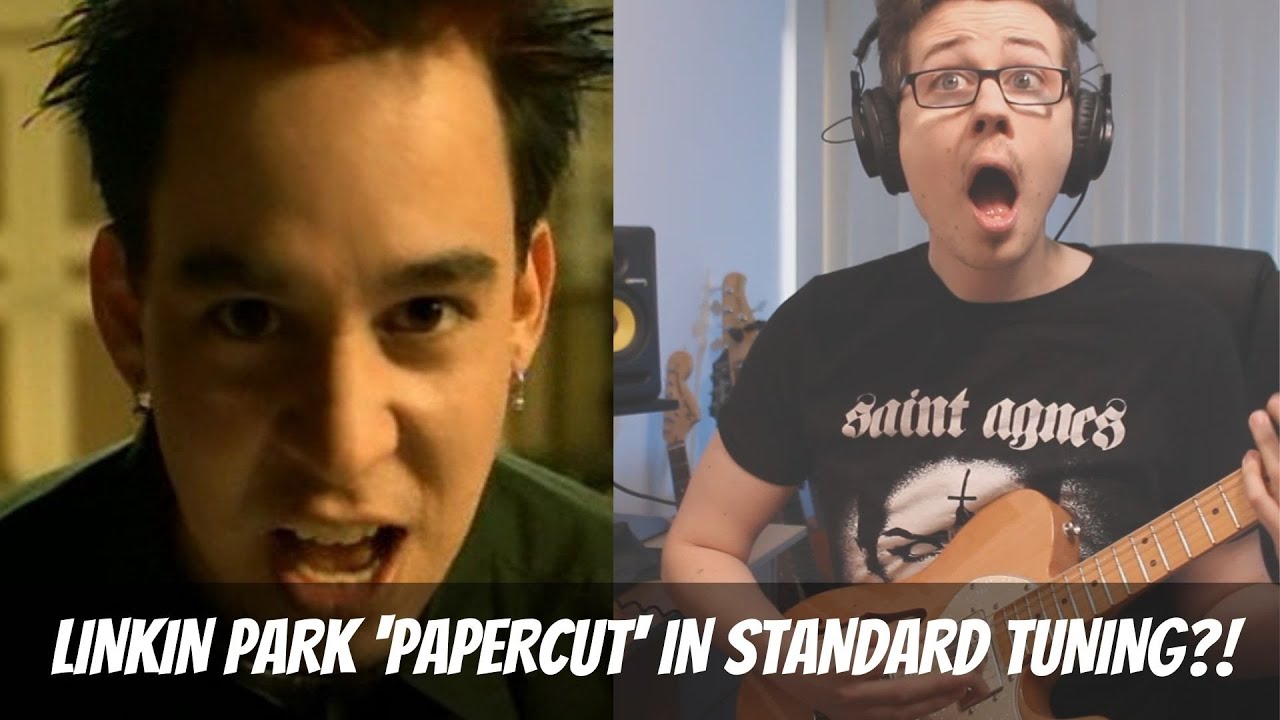 Linkin Park - Papercut played in standard tuning (Original Key)