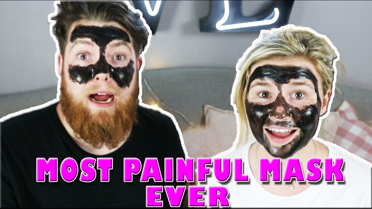 MOST PAINFUL CHARCOAL MASK EVER! Boyfriend & Girlfriend | Kelly and Carly Vlogs