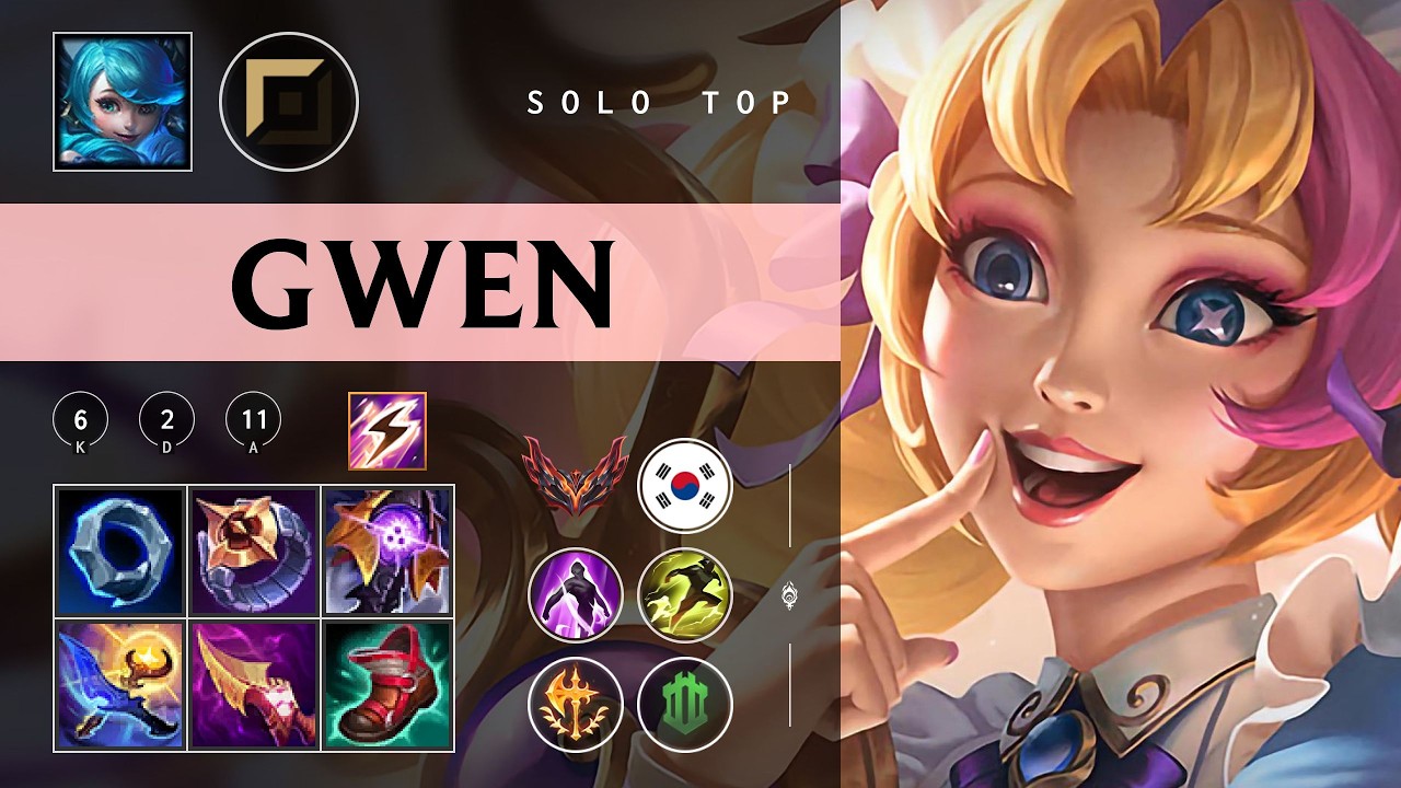 Gwen Top vs Camille - KR Grandmaster Patch 26.04