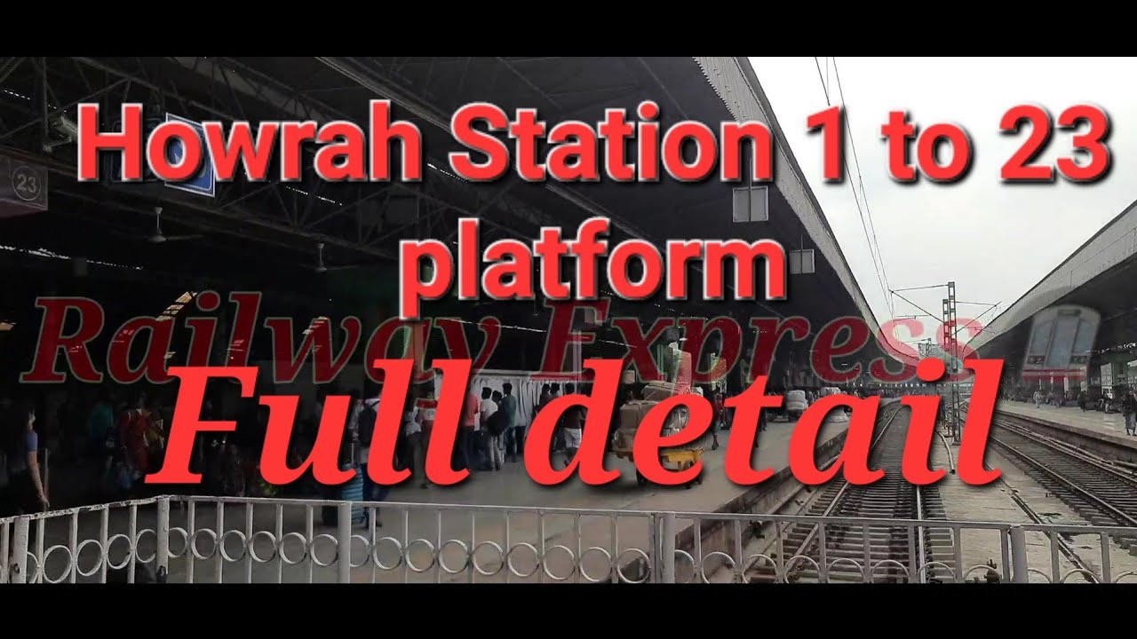 Howrah station platform 1 to 23 starting to end platform full video #indianrailways #howrah_station