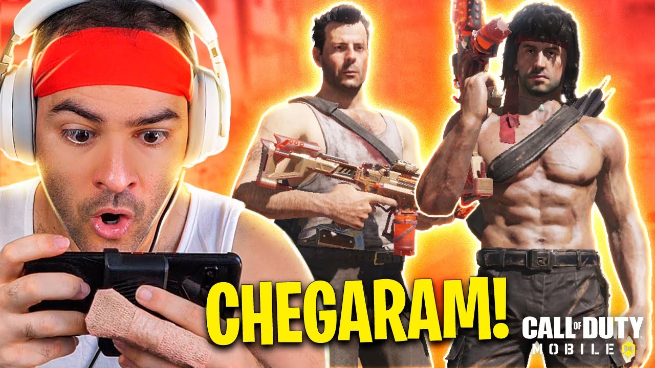 Evento do **RAMBO e JOHN MCCLANE** CHEGOU no COD Mobile com Chopper Akimbo
