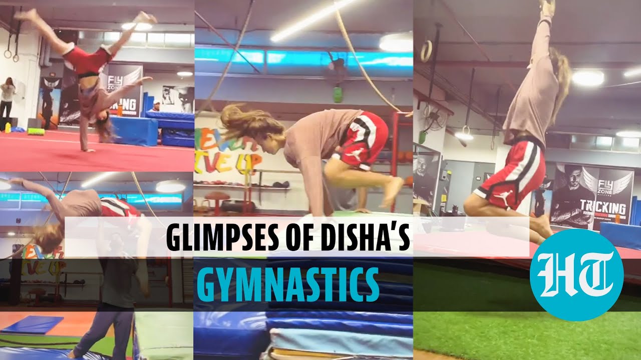 Watch: Disha Patani perfects backflip, shares glimpses of her gymnastics