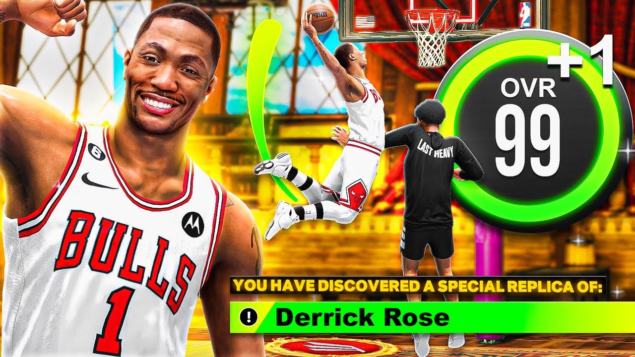 Prime Derrick Rose, But Every Contact Dunk is +1 Upgrade..(NBA 2K23)