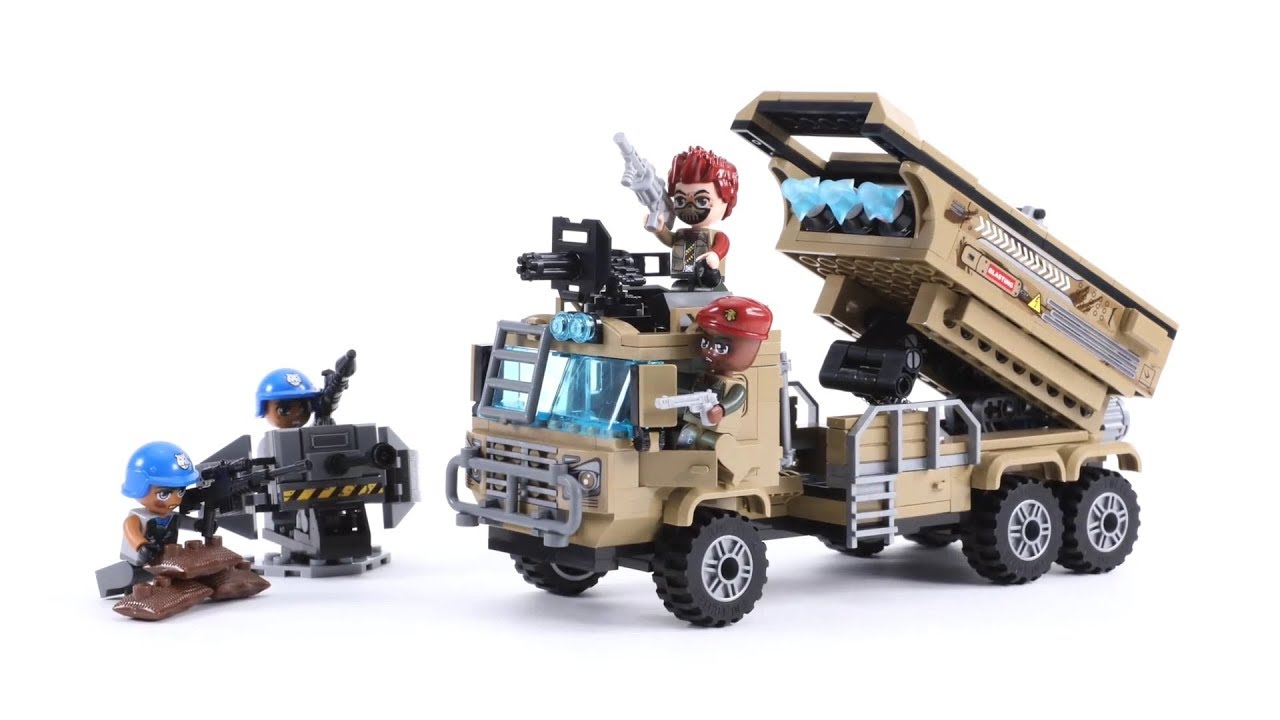 Lego China Enlighten 1728 Block Missile Car - MengBrick Build