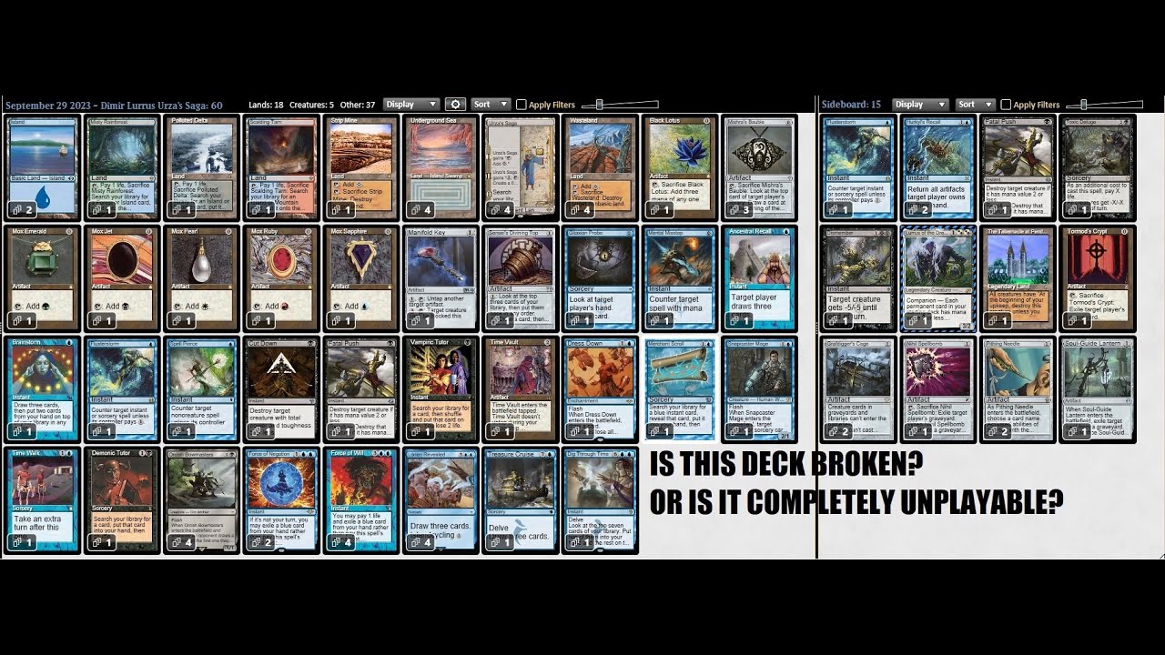 [Vintage] - Trying out Dimir Lurrus Saga featuring Orcish Bowmasters!