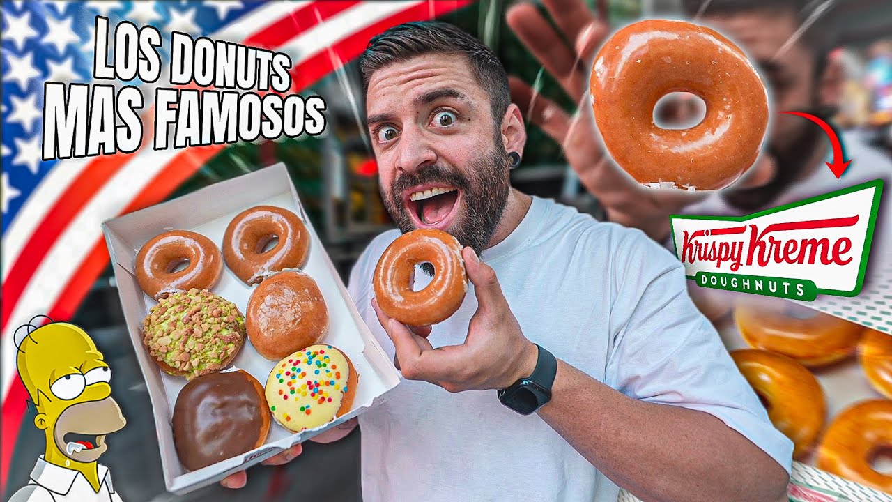 COMIENDO los DONUTS M&Aacute;S FAMOSOS del MUNDO 🍩 en EEUU 🇺🇸