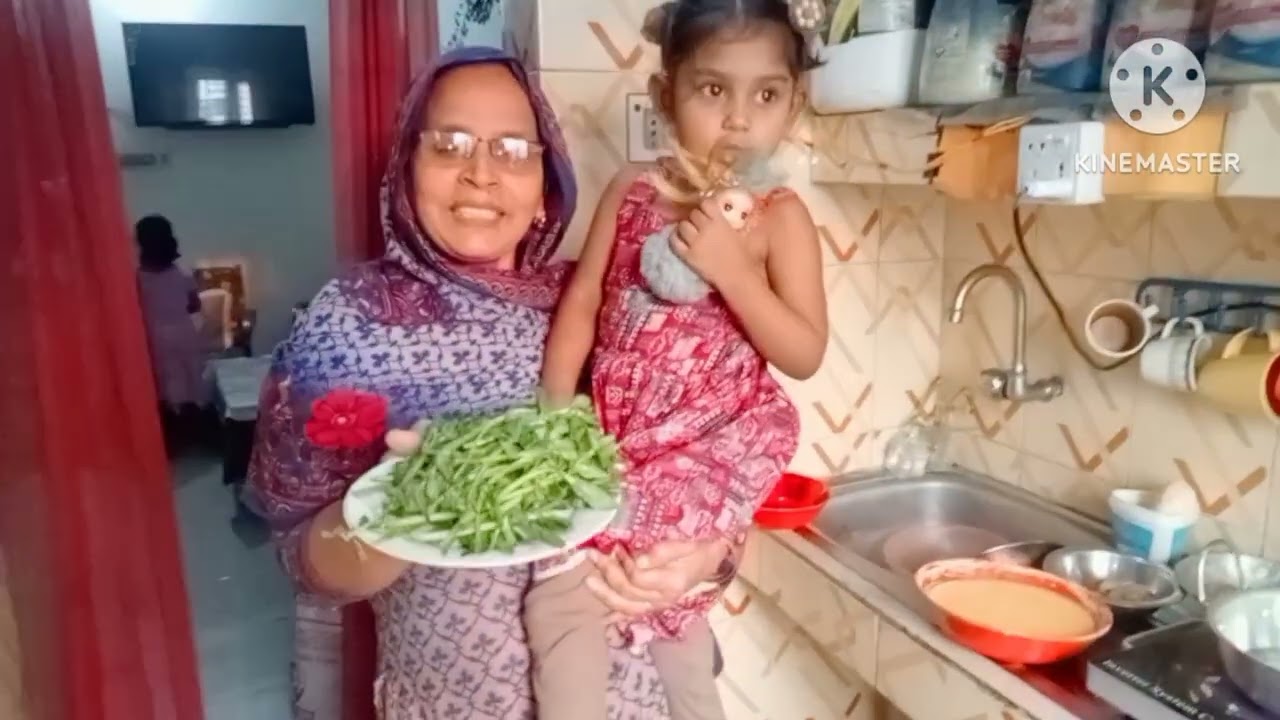 আজকের ইফতারে হেলেঞ্চা শাকের পাকোড়া | Today's iftar is Helencha vegetable pakora  #ramzan #dailyvlogs