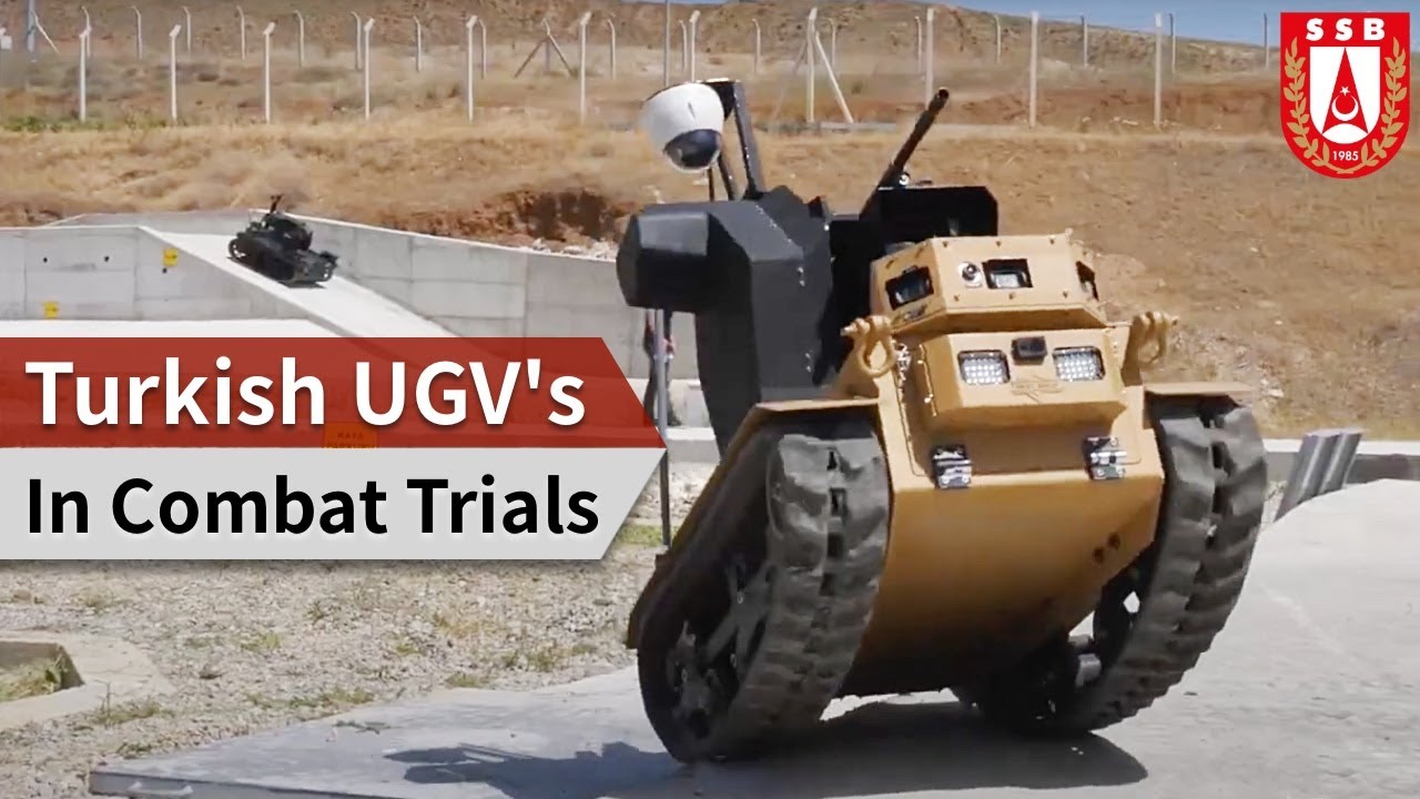 Turkish Unmanned Ground Vehicle (UGV)'s in Action, Live Firing Trials
