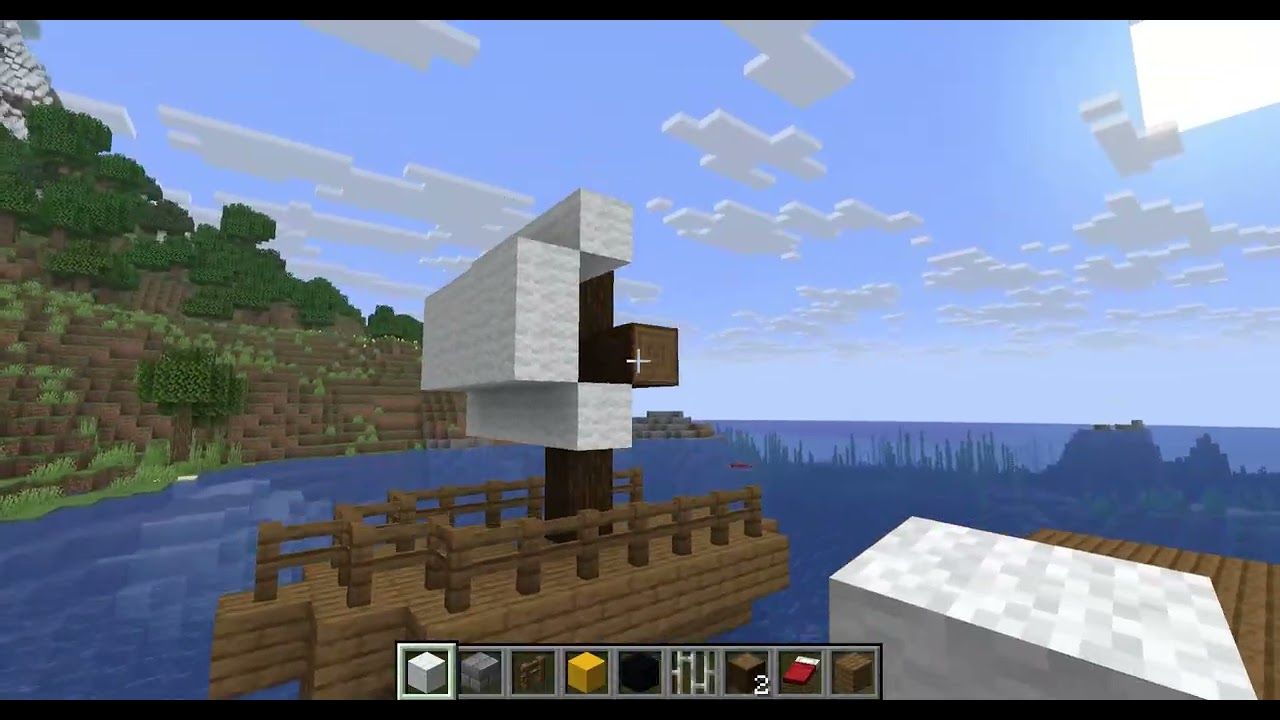 Minecraft město loď za deset odběratelů