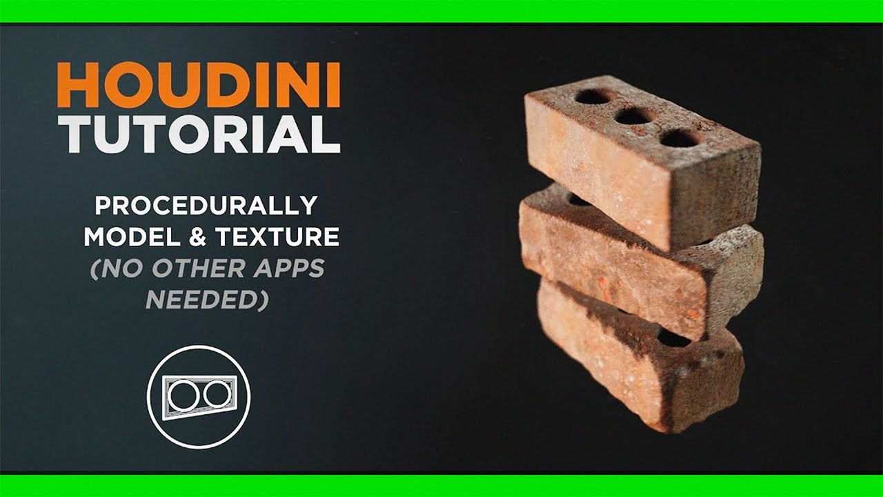 Easy Procedural Modeling & Texturing Bricks in Houdini
