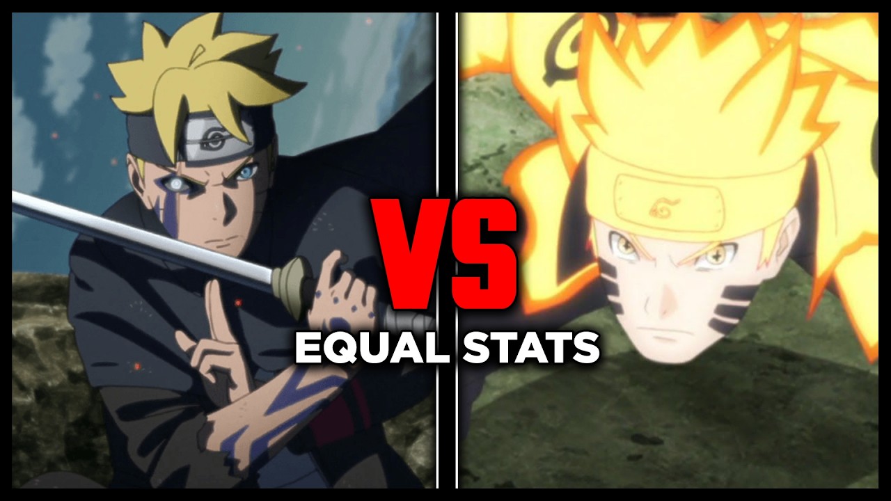 Boruto vs Naruto Equal Stats is NOT Close...