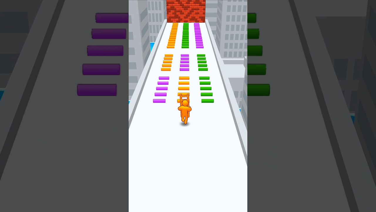 Gather Ladders CLIMB Walls &ndash; Ladder Master Lvl. 4 🪜🧍 #shorts #games #laddermaster #ytshorts