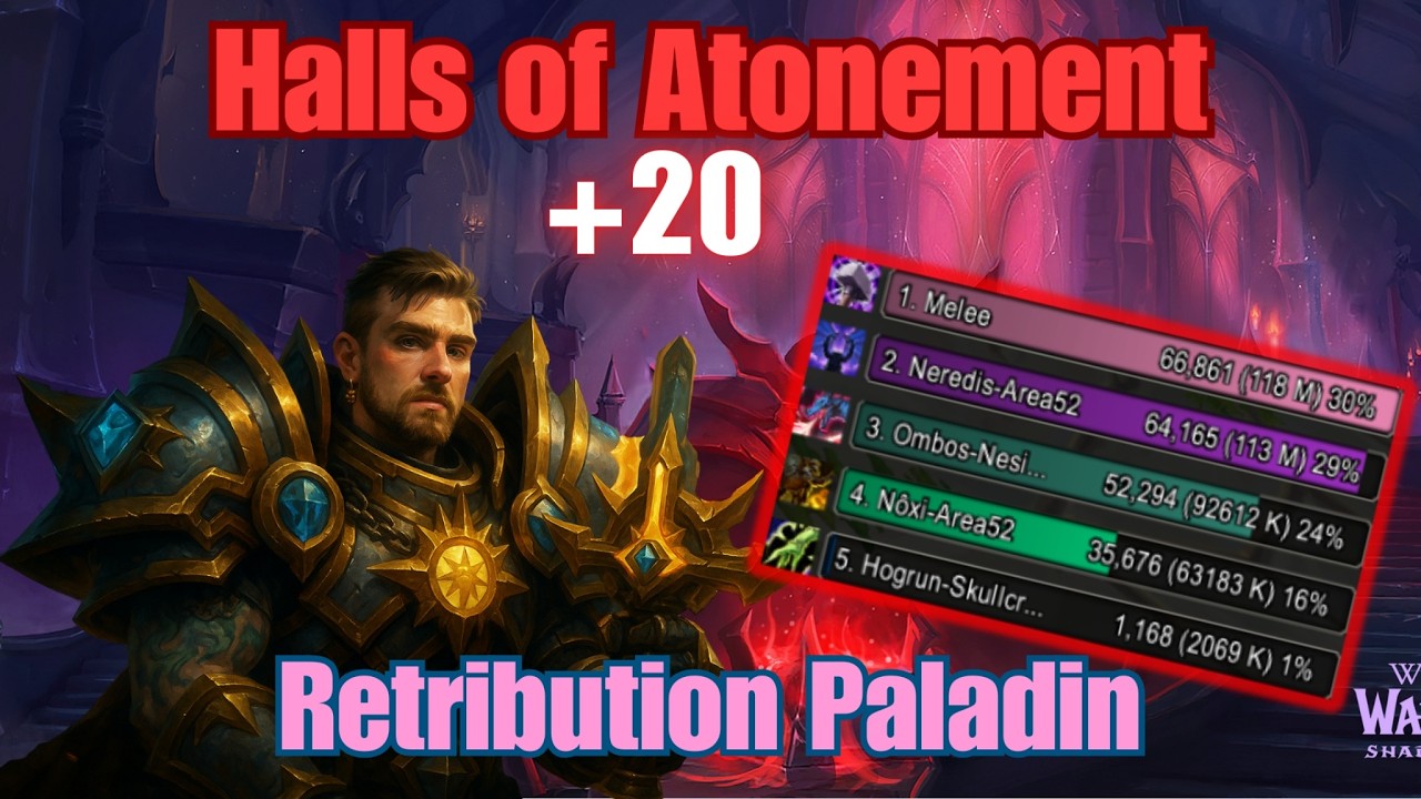 Halls of Atonement +20 | Templar Retribution Paladin | Midnight Pre-Patch after buffs