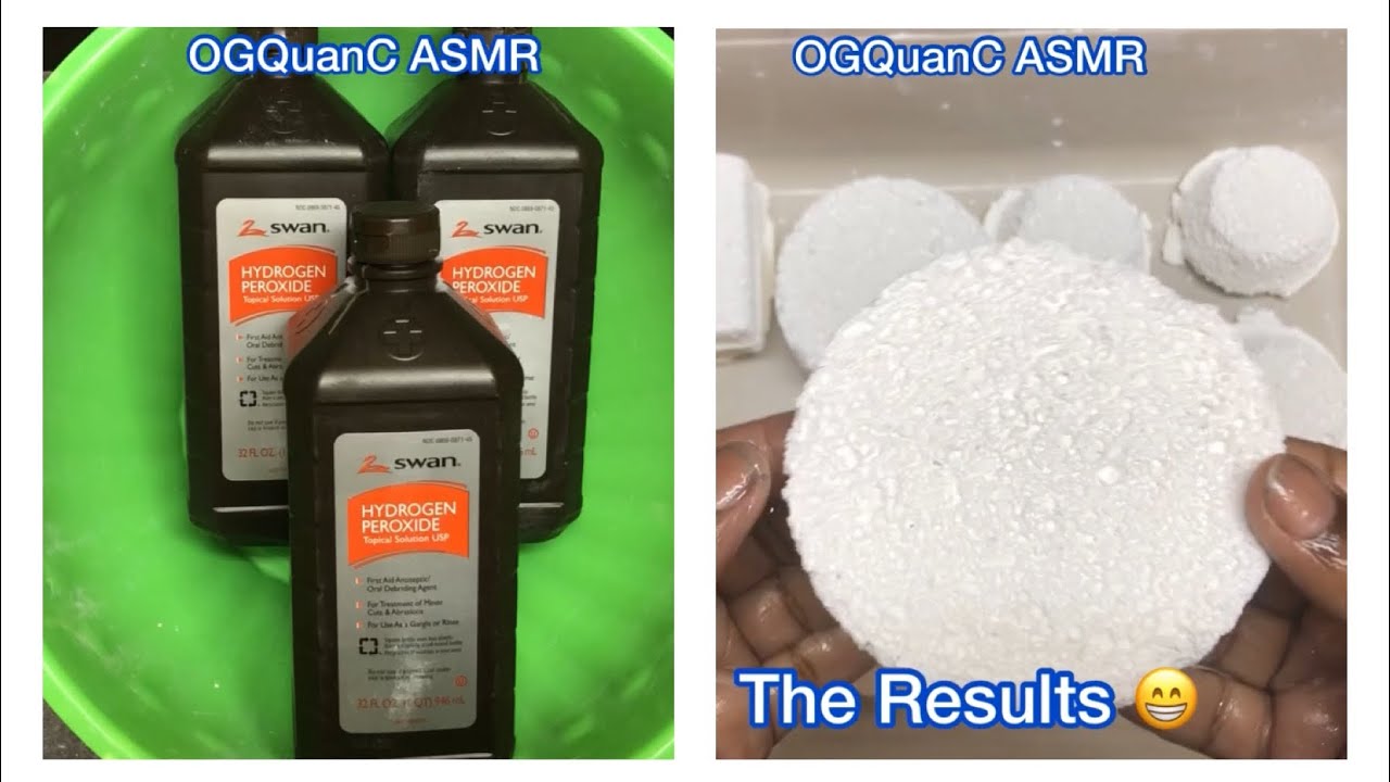 👀Requested😮 Hydrogen Peroxide & Gym chalk crush ..Fresh Block & Chunks plus the reforms results😁