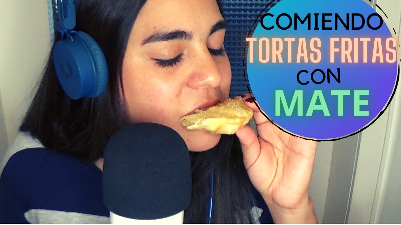Comiendo TORTAS FRITAS ARGENTINAS con MATE | Eating Sounds + Susurros ASMR
