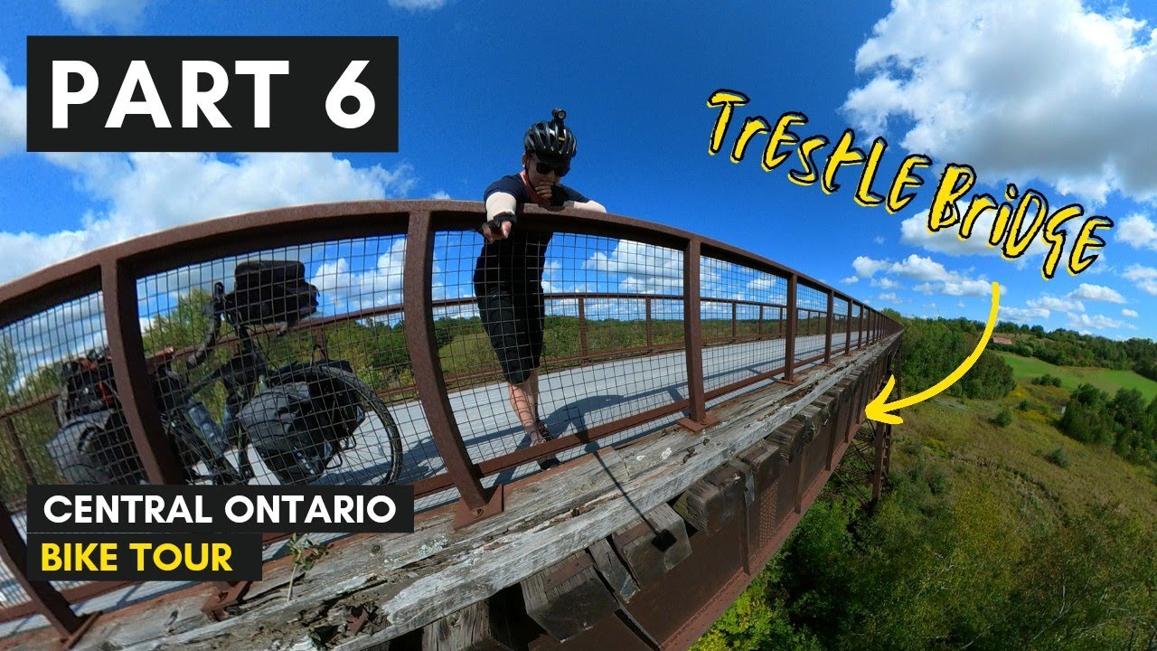 Crossing a Trestle Bridge on the Kawartha Trans Canada Trail | Central Ontario Bicycle Tour: Ep. 6