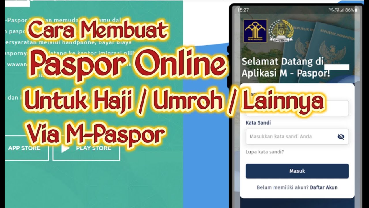 Cara Membuat Paspor Online Melalui M Paspor untuk Haji dan Umroh