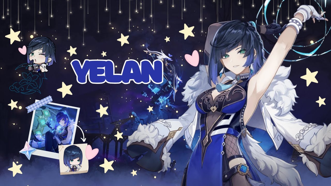 Let's build Yelan together𓆝 ⋆.𖦹°‧🫧| Cozy Genshin gameplay