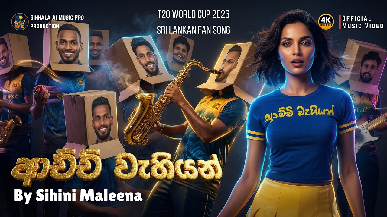 Achchi Wahiyan | ආච්චි වැහියන් | Sri Lanka T20 World Cup Fan Song | Sihini Maleena | AI Music Pro