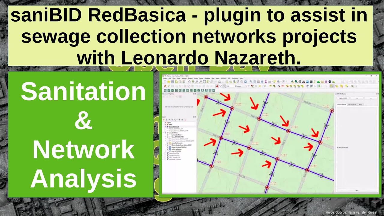 saniBID RedBasica - plugin to assist in sewage collection networks projects with Leonardo Nazareth.