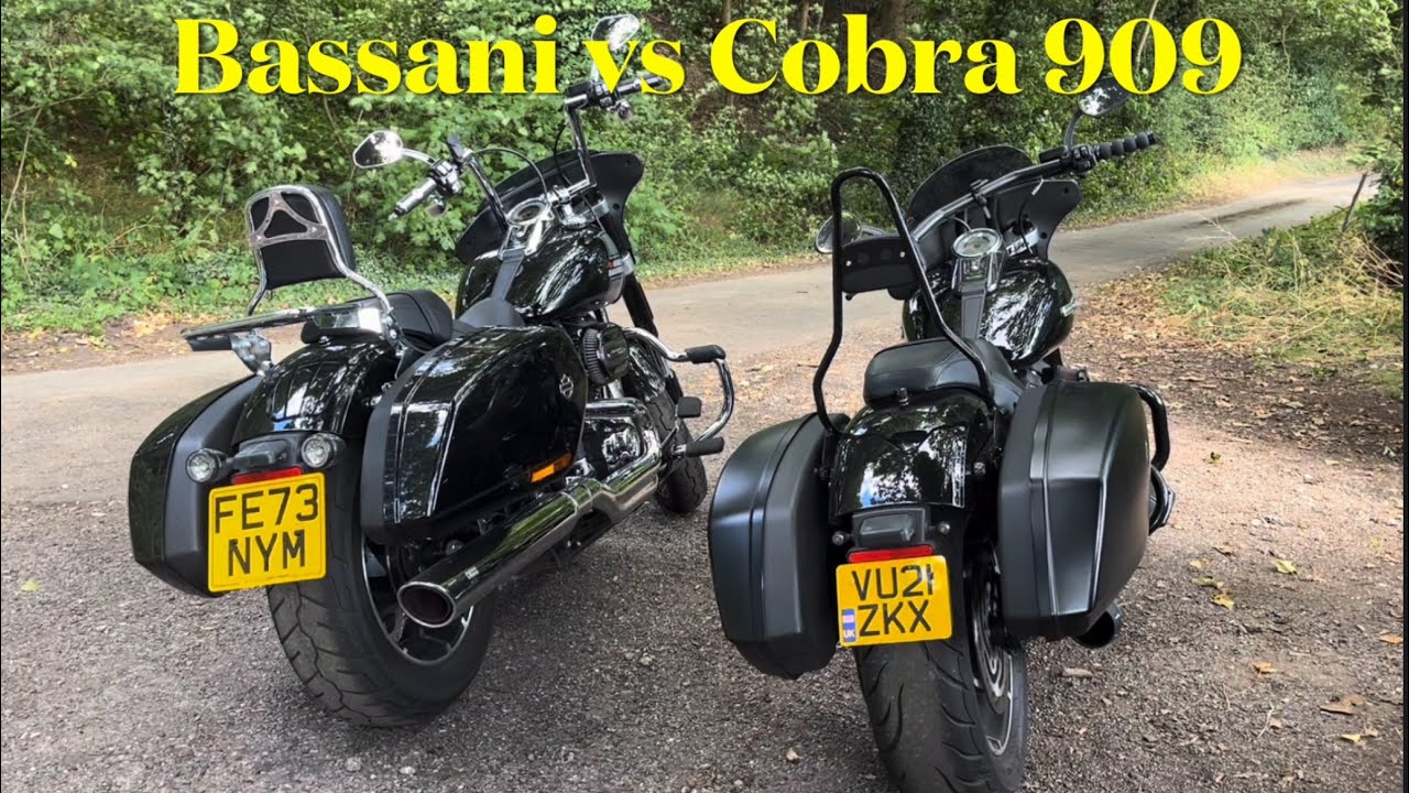 Harley Sport Glide Bassani vs Cobra 909