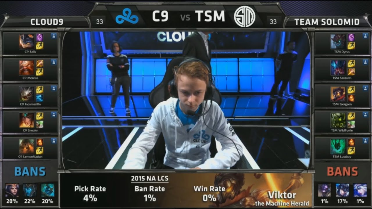 C9 vs TSM Game 1 Highlights (NA LCS Summer 2015)