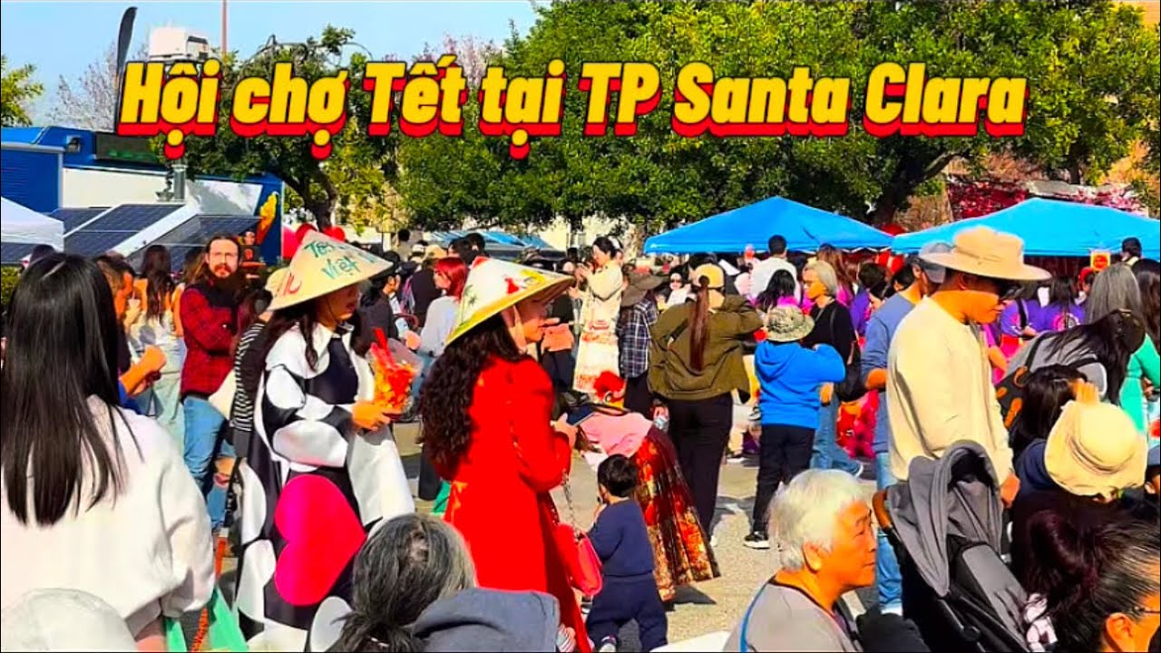 Tham quan hội chợ Tết hôm nay tại Thành phố Santa Clara có rất đông người tham dự .@Ngutruong22