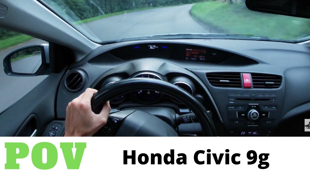2012 Honda Civic 9g 1.8 i-VTEC 4K POV Test Drive #9 | Country driving, City driving, ECON: ON,…..
