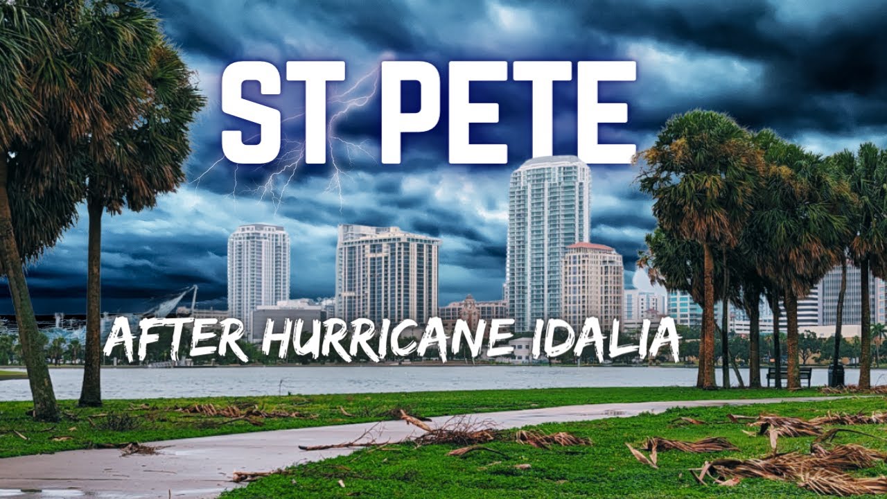 Downtown St Pete Flooding After HURRICANE IDALIA | Driving & Walking Tour