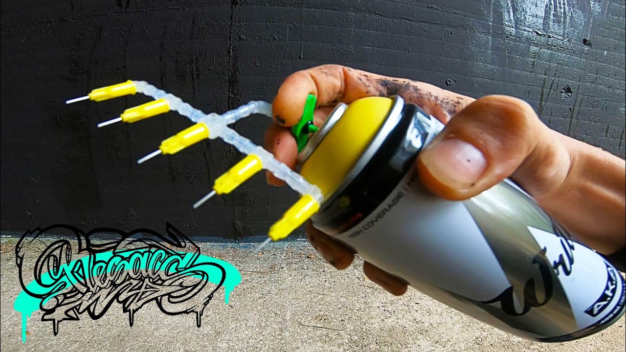 RESAKS - ⚡ Testing 5 Needle Cap Adapter For Spray Paint ⚡ - [ Fadebomb Graffiti Tool ]