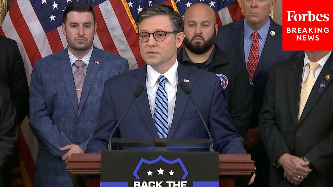 BREAKING NEWS: Speaker Johnson And House GOP Leaders Condemn Biden's Record On Policing And Crime