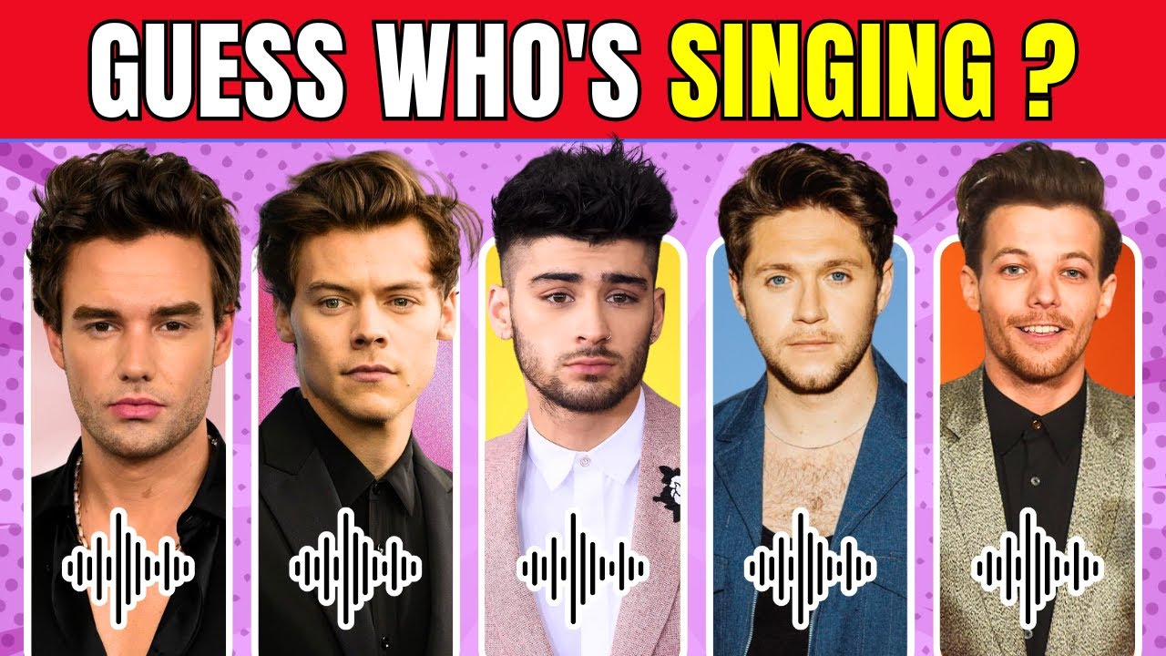 Guess The Voice of One Direction Members | 🔥  One Direction Quiz | Guess Who’s Singing?