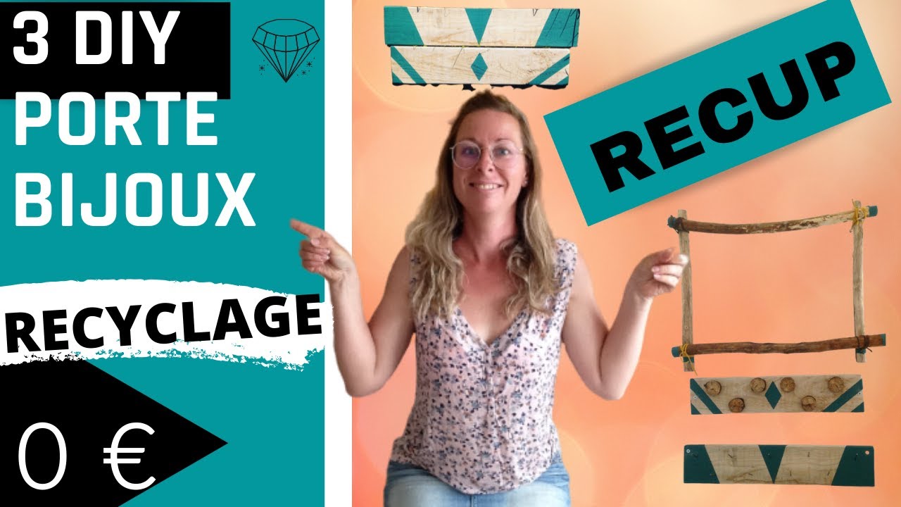 DIY PORTE BIJOUX #diyrecup #portebijoux #diybois