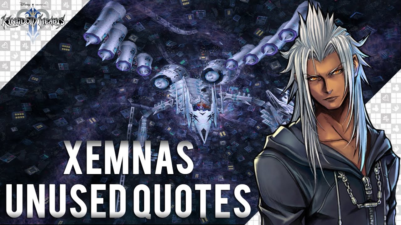 Kingdom Hearts II - Xemnas unused quotes