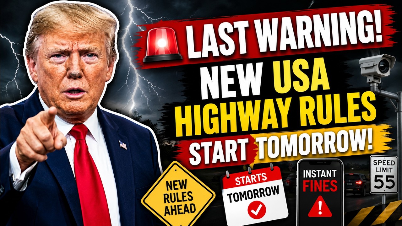 🚨 LAST WARNING: New USA Highway Rules Start TOMORROW &mdash; Drivers Risk Instant Fines