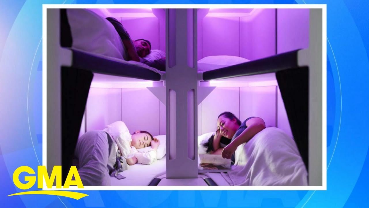 Airline unveils bunk beds for economy passengers l GMA