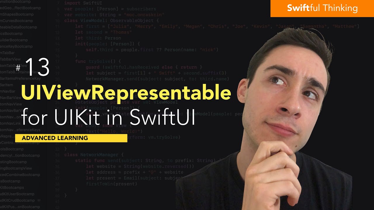 Use UIViewRepresentable to convert UIKit views to SwiftUI | Advanced Learning #13