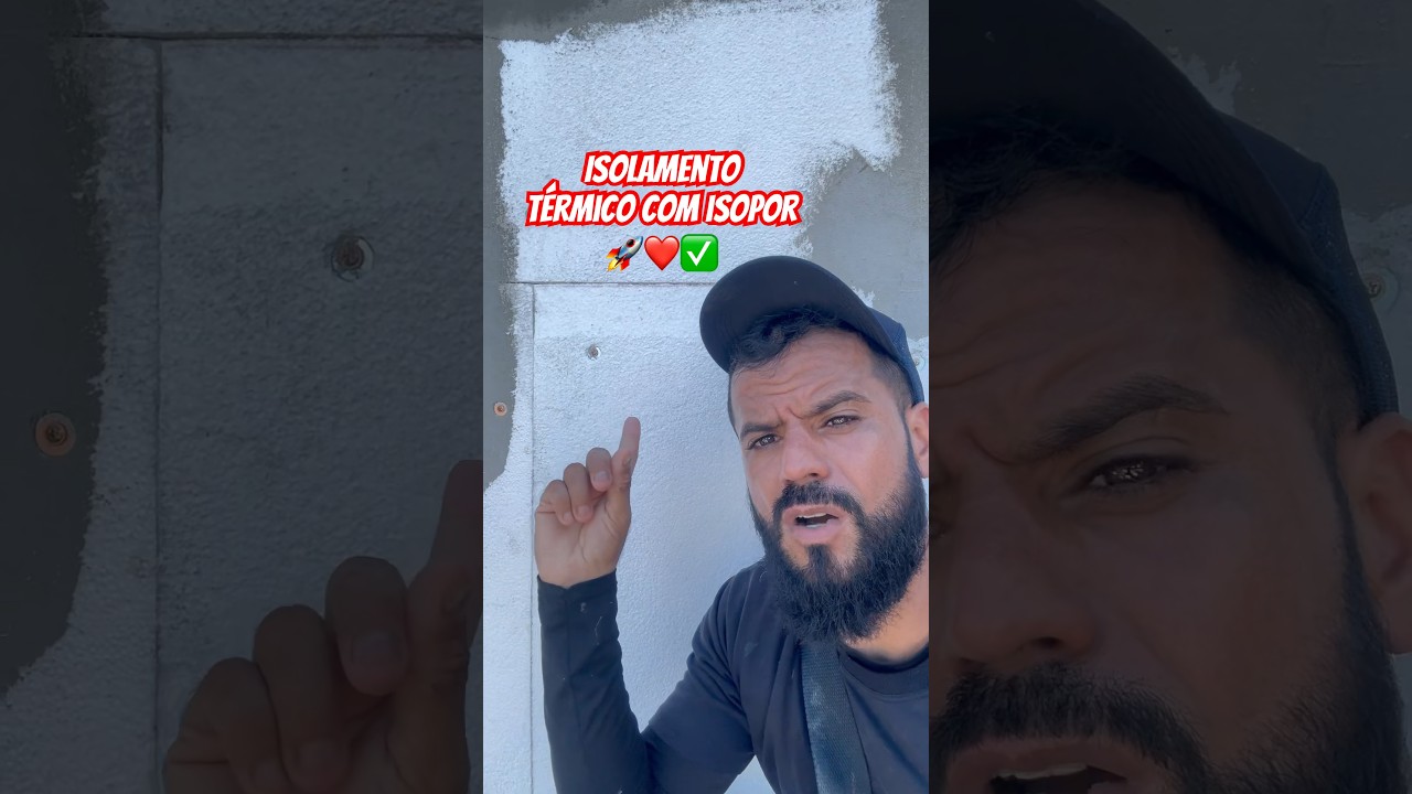 Isolamento t&eacute;rmico com eps isopor 🚀❤️✅ #eps #obra #constru&ccedil;&atilde;o #drywall  #arquitetura  #isopor