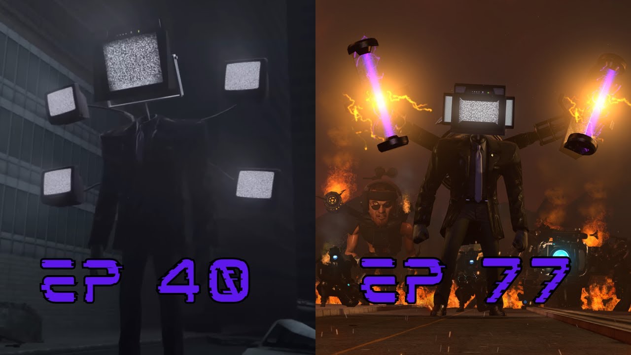 All Large TV Man (Polycephaly) Scenes (40-79)