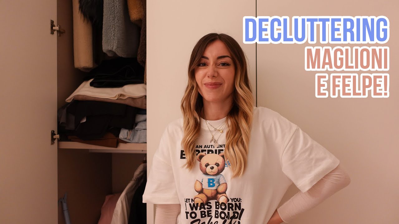 DECLUTTERING DEL MIO ARMADIO horror 👚😨 | maglioni e felpe EP. 1
