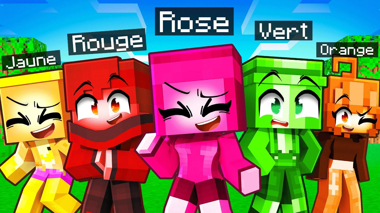 Avoir une Famille Colorée sur Minecraft !