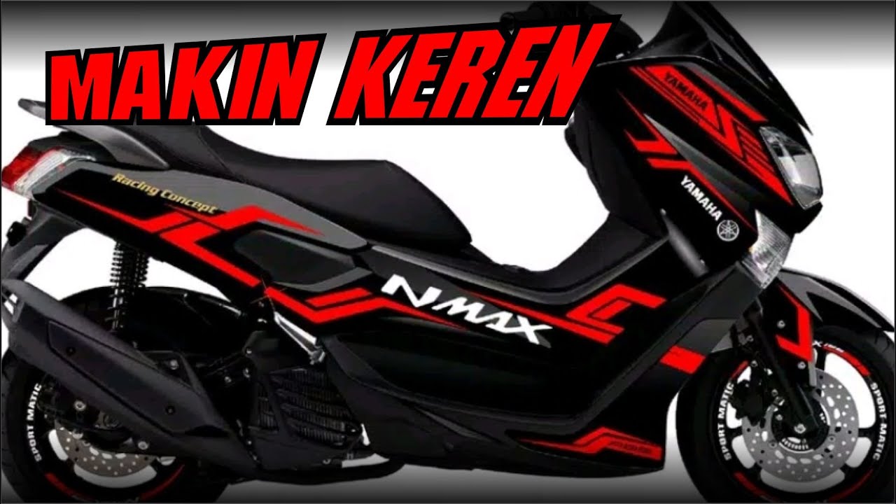 nmax sticker cutting merah minimalis