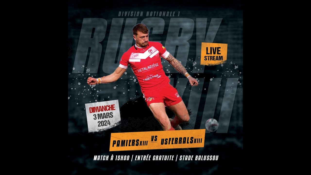 6ème journée de DN1, rugby à XIII,  Pamiers-Vernajoul XIII reçoit  US FERRALS XIII
