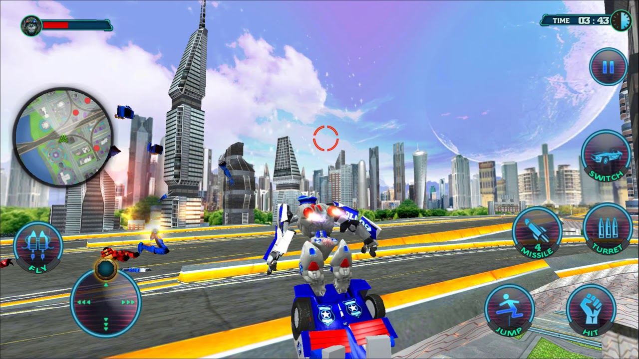 US Police Robot Car Revenge | Android Gameplay (Cartoon Games Network)