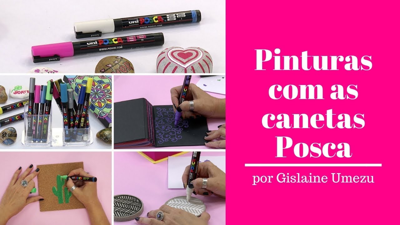 Pintura com as canetas Posca - por Gislaine Umezu